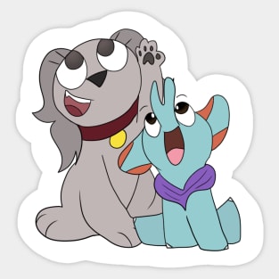 An Ele and a Doggo! {Nicki and Walter} [2021] Sticker